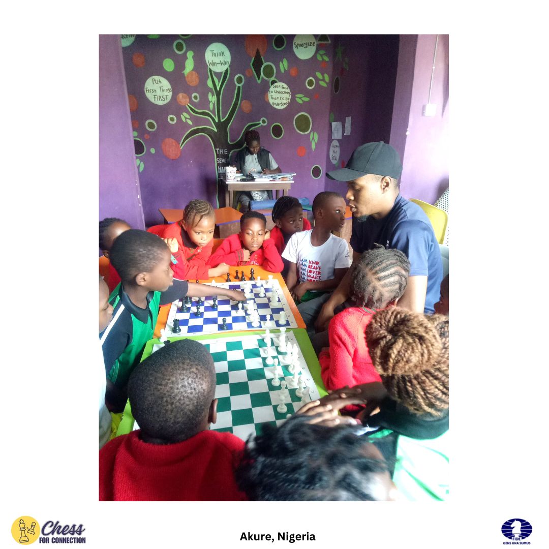 ChessForCXT's tweet image. 🇨🇦Chess for Connection in Action at Akure, Nigeria 🇳🇬!
📢We are thrilled to announce the launch of Chess for Connection at Akure in Nigeria, marking our second location in the country🎉
Please contact Director of Akure Region, Dada Philip
@FIDESocialChess @prabithaUrwyler