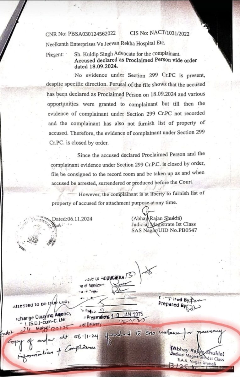 RamanKumarSoni7's tweet photo. @DGPPunjabPolice Inaction since 16Jan25 by MattaurPS Mohali to comply to Mohalicourt orders to arrest PO frm Kotputli Raj despite meeting all Pol Ofcrs  till Spl DGP in complaint no 636544, request fr needful &amp; apt to meet u. Regards. RamanSoni Senior Citizen/ramanjnj1@gmail.com https://t.co/wAa7wrtPq3