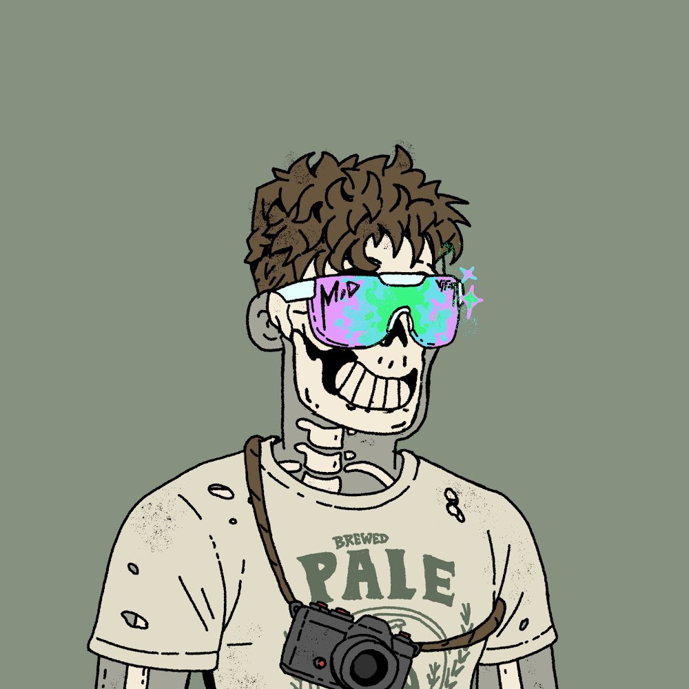 • NEWEST ADDITION (#4766) •

‘no sleep for the dead’ 🏴‍☠️

acquired by a bunch of bones 
in a discord channel just chopping
it up about what we want to see come 
out of this sub dao.

it ended up with everyone putting in
their part and contributing to this, 
which will now be 🔐