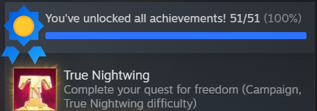 In GREAT anticipation for the release of Hades ll, I simply had to go and play &amp; perfect the one <a href="/SupergiantGames/">Supergiant Games - HADES II out now!</a> game that I was missing, PYRE!

Always always ALWAYS a joy to play a Supergiants game and I cannot wait to spend my time with Hades ll.
Thank you for making art!