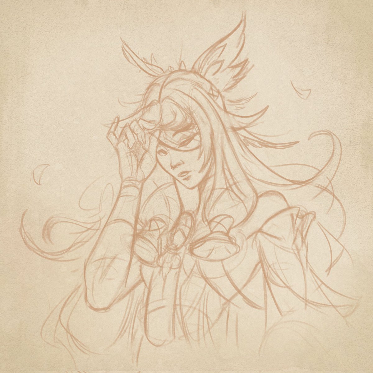 gui_cortereal's tweet photo. *WIP*
Doing my fav fatui right after Arlecchino, Columbina you know you're the best of Nod Krai

#GenshinImpact #Columbina #sketch  #fatui #Nodkrai #art https://t.co/iZnc63Gldk