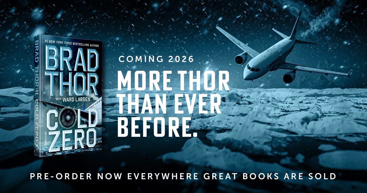 BradThor's tweet image. A vanished plane. An earth-shattering secret. A countdown to World War III.
 
Pre-order COLD ZERO (February 10th), my new thriller written with @wardlarsen : bradthor.com/book/cold-zero…
 #ColdZero #BradThor #WardLarsen #Thriller