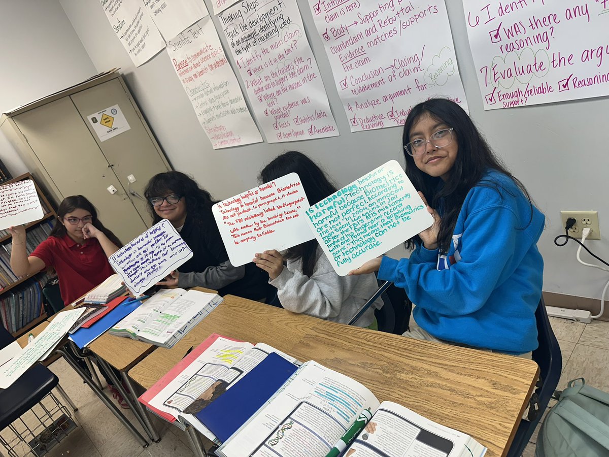 Reading and writing go hand in hand. Proud of these guys and their analysis! I can see their thinking! <a href="/CutlerBayMiddle/">Cutler Bay Middle</a>
