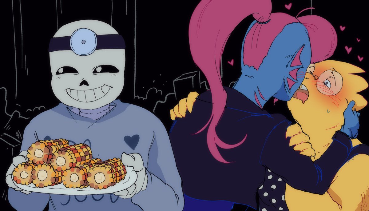 I never noticed sans holding one of those maize cultivars that's all different colors and stuff in this scene