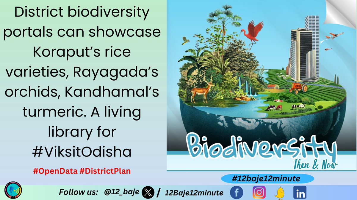 12_baje's tweet image. Launch district biodiversity portals for open updates on PBR &amp;amp; conservation.
@CMO_Odisha ensure open data &amp;amp; transparency.
Kindly review the following link: docs.google.com/document/d/1kw… 

#OpenData #DistrictPlan #EcoTransparency
