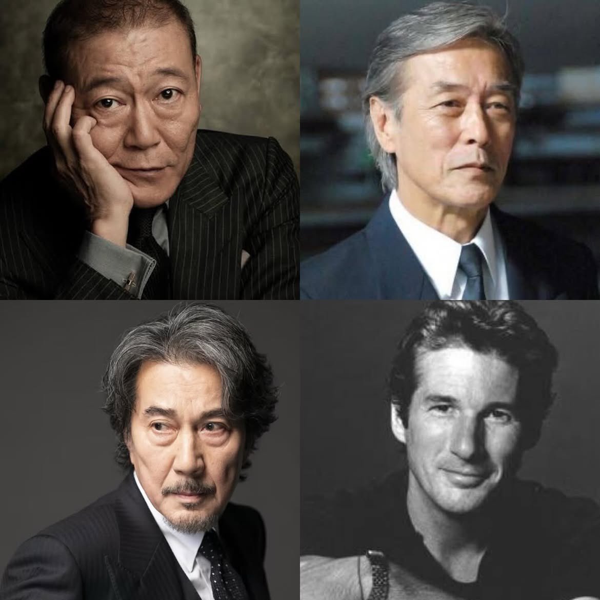 最後のダンディー4人が目標なんよ。
色気と余裕と品がすごい。。

#ダンディー 
#色気 
#いけおじ