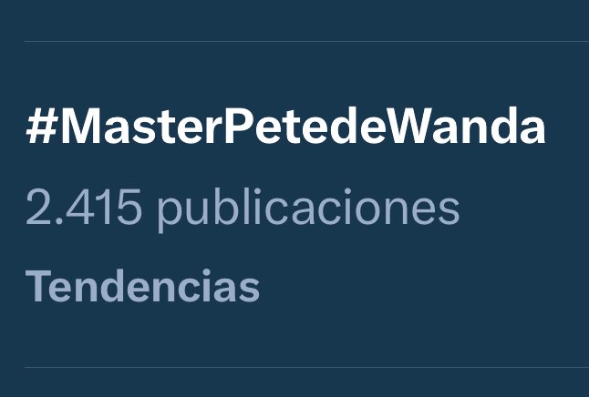 En unas horas lo hicimos #MasterPetedeWanda
