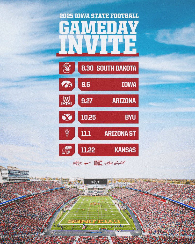 Luke Bennett (@lukebennett2027) on Twitter photo Excited to get to Ames this Saturday to watch <a href="/CycloneFB/">Iowa State Football</a> Thank you <a href="/TrentSlattenow/">Trent Slattenow</a> for the game day invite. πͺοΈ
<a href="/PapioLavistaFB/">PapillionLavistaFootball</a> <a href="/YoteQB16/">Sean McLaughlin</a> <a href="/DanMcLa58054605/">Dan McLaughlin</a> Excited to get to Ames this Saturday to watch <a href="/CycloneFB/">Iowa State Football</a> Thank you <a href="/TrentSlattenow/">Trent Slattenow</a> for the game day invite. πͺοΈ
<a href="/PapioLavistaFB/">PapillionLavistaFootball</a> <a href="/YoteQB16/">Sean McLaughlin</a> <a href="/DanMcLa58054605/">Dan McLaughlin</a>
