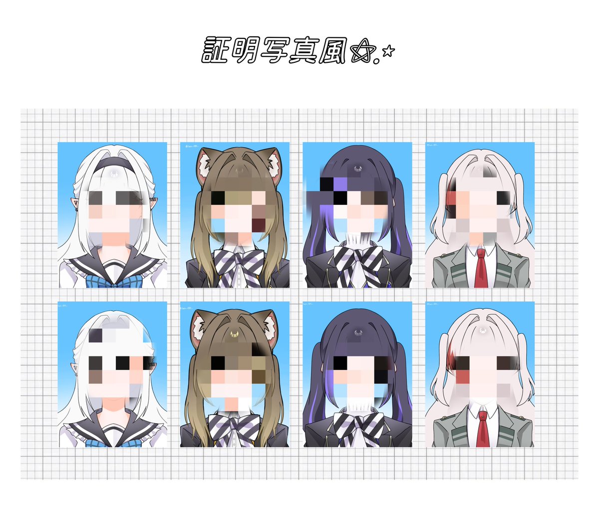 🖤夢絵、コテ同無償企画⚝.٭
　 (再掲)

参加方法 : ♡(任意)、RP、詳細リプ
確率up : フォロー

2人の場合↪横列分け(差分◎)
4人の場合↪縦列分け(😺😾😿😸差分)