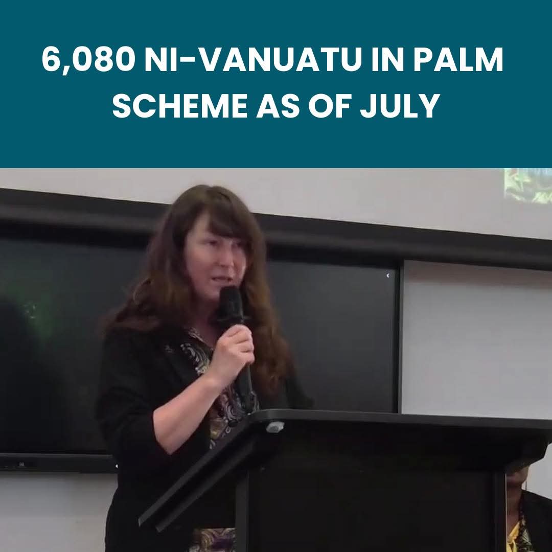 As of July 2025, 6,080 men and women from Vanuatu were participating in the Pacific Australia Labour Mobility (PALM) Scheme.
The figure was shared by the First Secretary of the Australian  (DFAT), Joanna Pinkas, during Reintegration Day,
Read more ⤵️ 
dailypost.vu/news/680-ni-va…