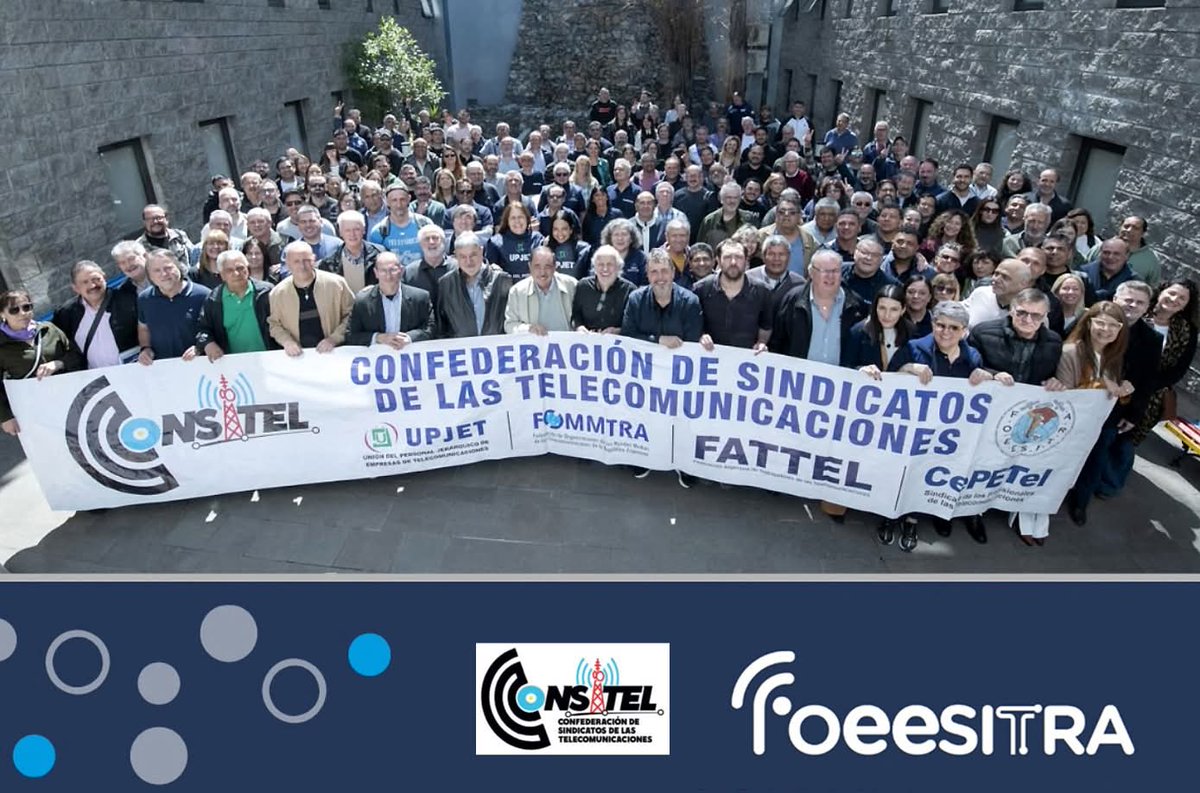 CronicaSindicaL's tweet photo. #TELECOMUNICACIONES #FOEESITRA participó del Primer Encuentro Nacional de la CONSITEL bajo las consignas: "La Solidaridad como bandera, la organización como método innegociable, sin sectarismos y en UNIDAD". @foeesitra @soeesitlp @SoeesitB @soeesitp1 
https://t.co/2UWJSarTf8 https://t.co/BfM7r2ODqu