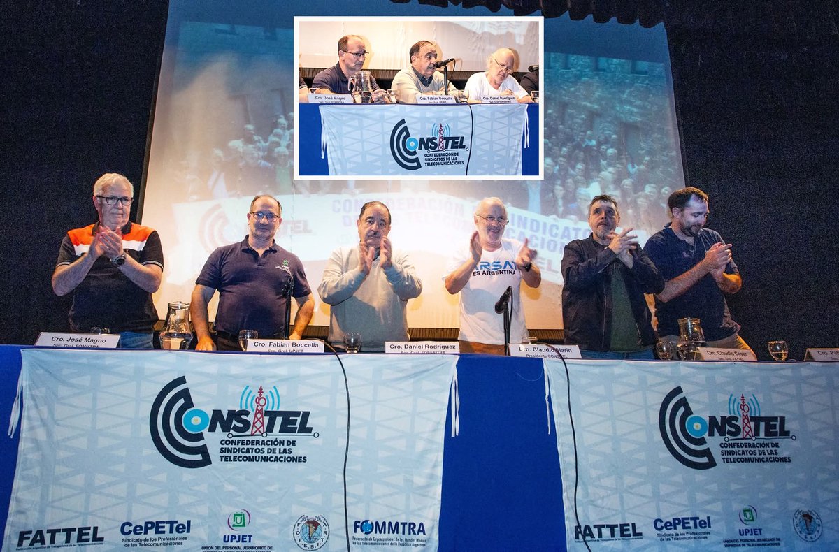 CronicaSindicaL's tweet photo. #TELECOMUNICACIONES #FOEESITRA participó del Primer Encuentro Nacional de la CONSITEL bajo las consignas: "La Solidaridad como bandera, la organización como método innegociable, sin sectarismos y en UNIDAD". @foeesitra @soeesitlp @SoeesitB @soeesitp1 
https://t.co/2UWJSarTf8 https://t.co/BfM7r2ODqu