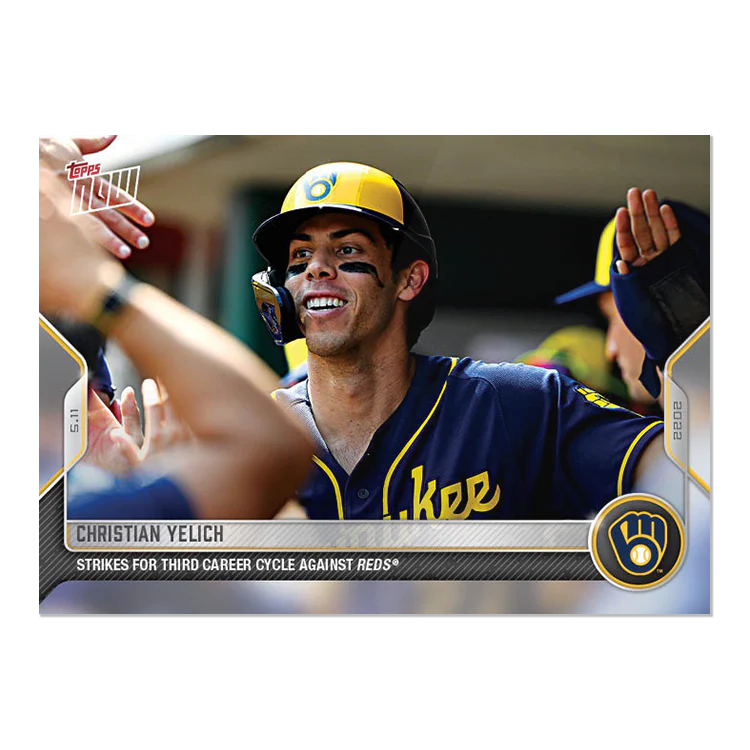 CoveringBases_'s tweet image. Oh yeah, that happened - 9/27/25

On May 11, 2022, Christian Yelich became the 6th player to hit for the cycle 3 times. All 3 of his cycles have been against the Reds, making him the only player to have 3 cycles against one team.

#ThisIsMyCrew