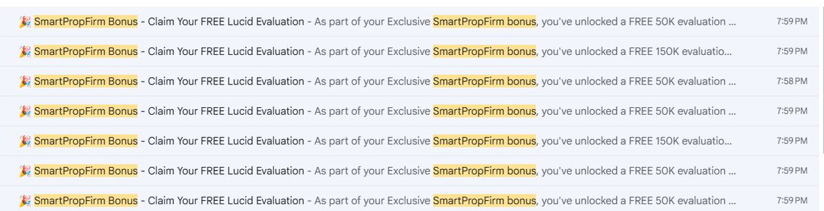 🎁 Payout Bonuses 

Focus is now to reward when you WIN
If you get a payout, you get a BONUS 🚀

✨ Lucid → Free Eval matching your payout account size
✨ More firms will be added to the bonus lineup for October!

Keep trading with code SMART to qualify for exclusive rewards.