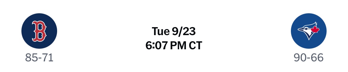 WHEN DO THE RED SOX PLAY TOMORROW?