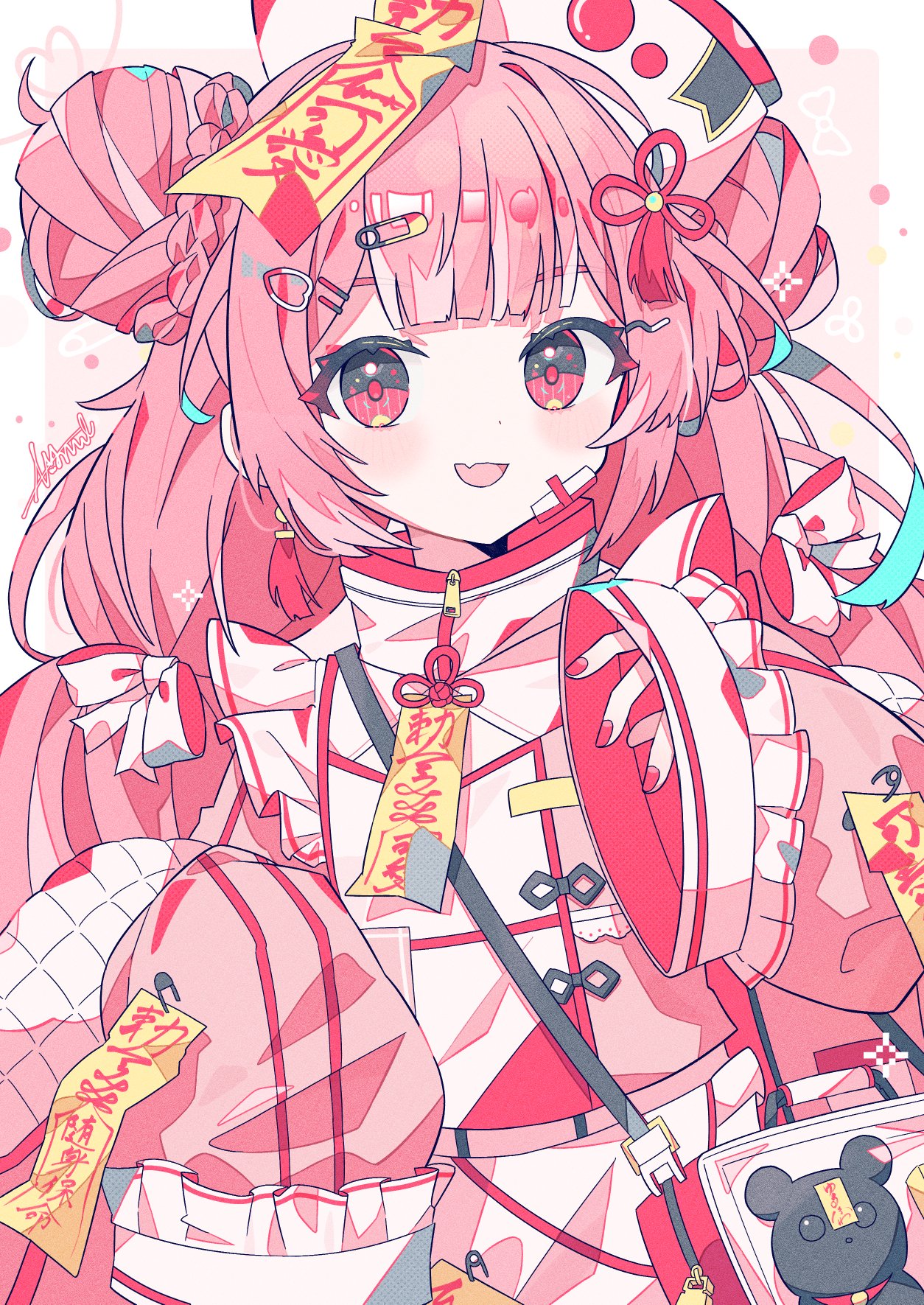 オリジナルキャラクター 絵画 ピンク 小悪魔ブラックサンタ👿🖤 . 『今年1年愛してくれなかった悪い子