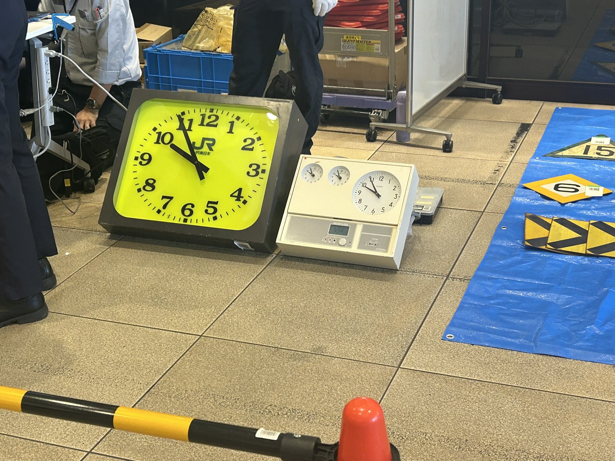 駅のデジタル時計 鉄道部品 鉄道古物 HW on X: 