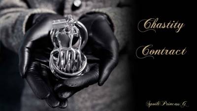 Submit to <a href="/SpoiltprincessG/">SpoiltprincessG</a> this locktober, your powerful Queen demands it. This agreement
shows your devotion. You need a chastity cage with a numbered lock....

iwantclips.com/store/44752/sp…

Cage depicted is from @REDCHILIDEVICES

#Chastity #FemaleSupremacy