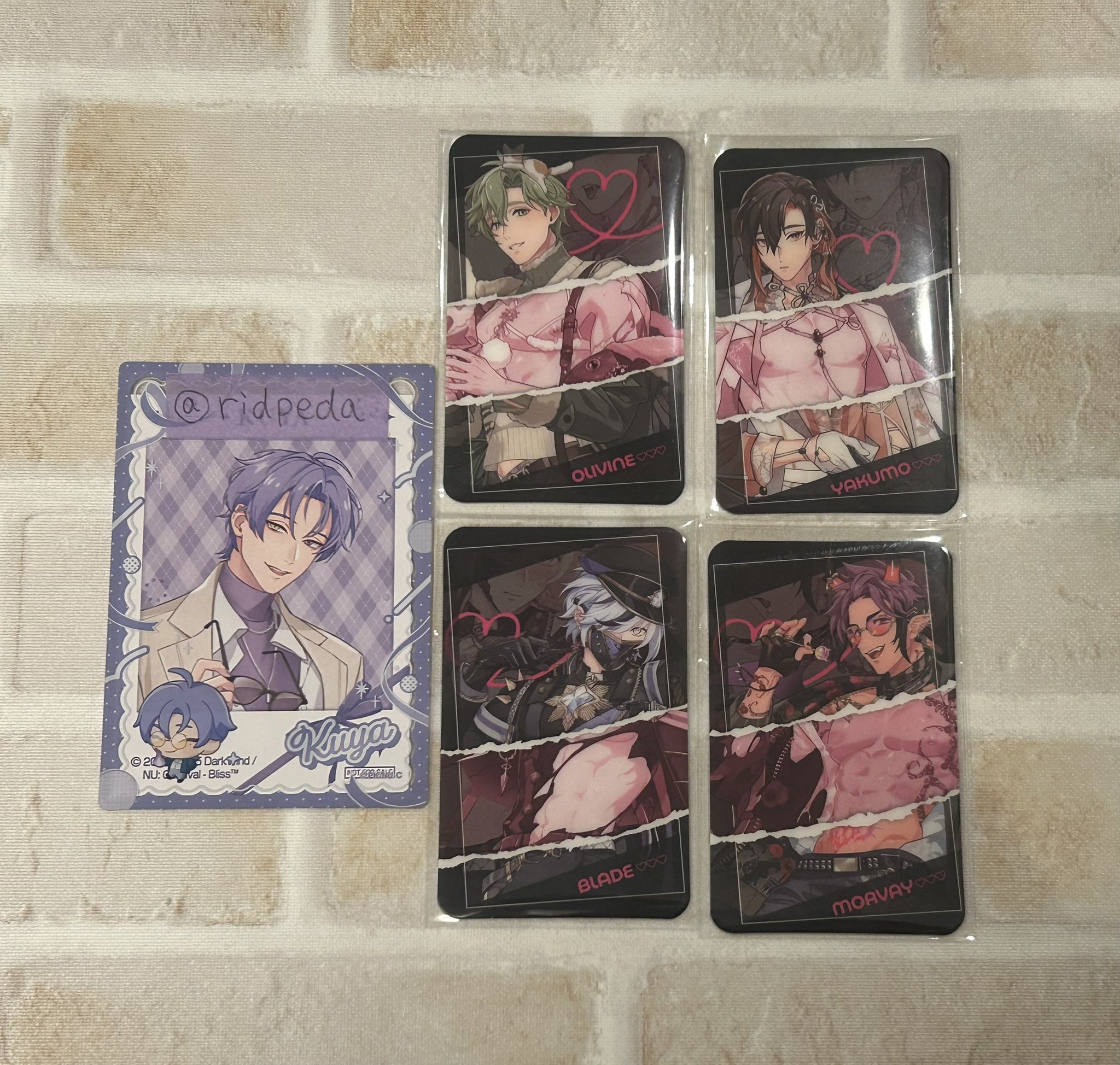 NU:カーニバル カラ鉄 オリビン 特典 ルームキー風カード NU