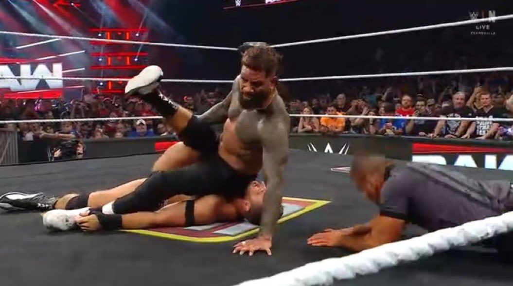 What are we doing man Fuck the Vision… Knight needs a win hasn’t won since Saturday night’s Main Event… #WWERAW