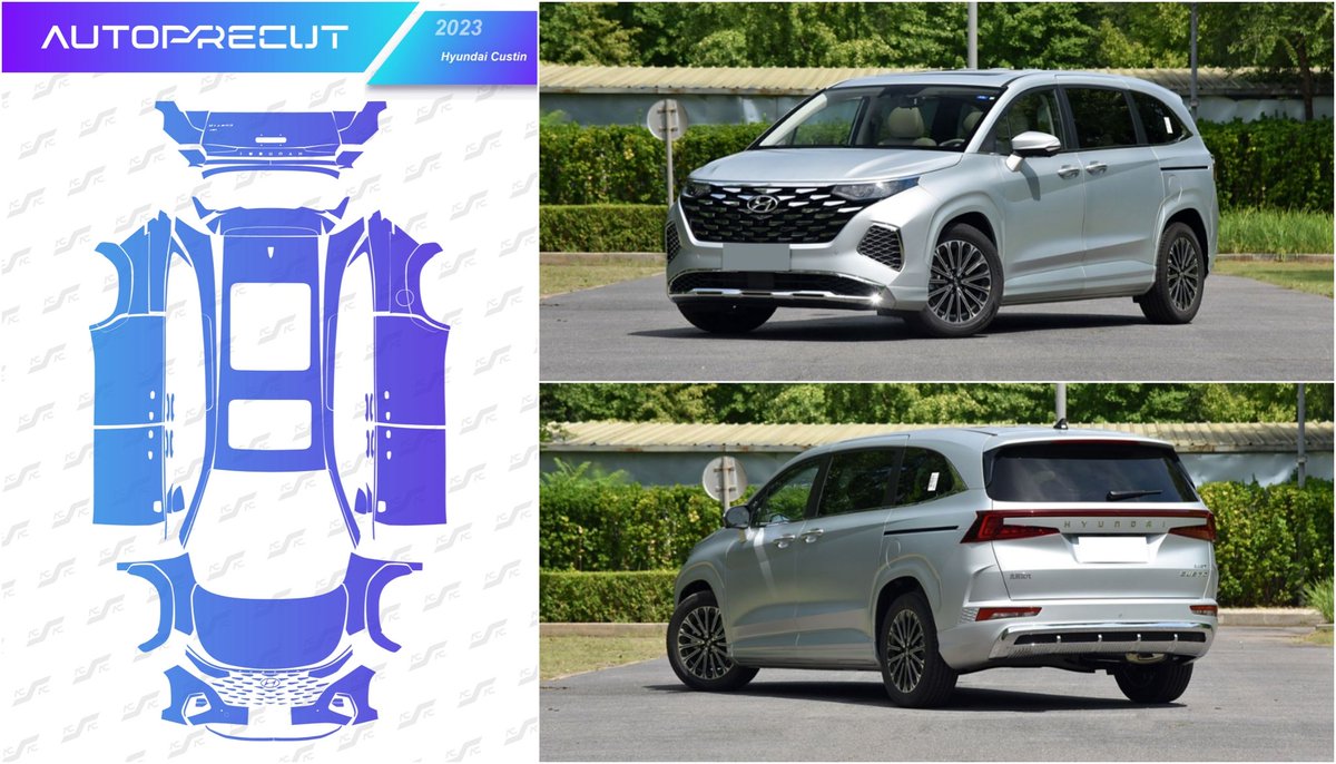 Isevenya's tweet image. New Vehicle Update!
Today's update: 2023 Hyundai Custin Exterior and Window has been added to the database.
Feel free to contact us at rachel@autocut-tech.com to get a free trial!
#ppf #AutoCut #AutoPrecut