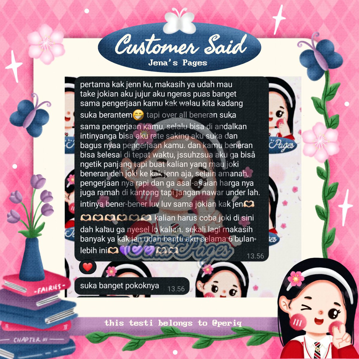 hai guys! punya tugas banyak tapi bingung ngerjainnya? serahin aja ke <a href="/periq/">𝐉𝐞𝐧𝐚 ᡣ𐭩 ─ Joki Tugas 2500+ proofs</a>🧚‍♀️punya 2000+ testi, udah ngerjain banyak tugas dari makalah, PPT sampai thesis. Yuk langsung hubungin aja ke WA-ku❣#jokitugas #zonauang