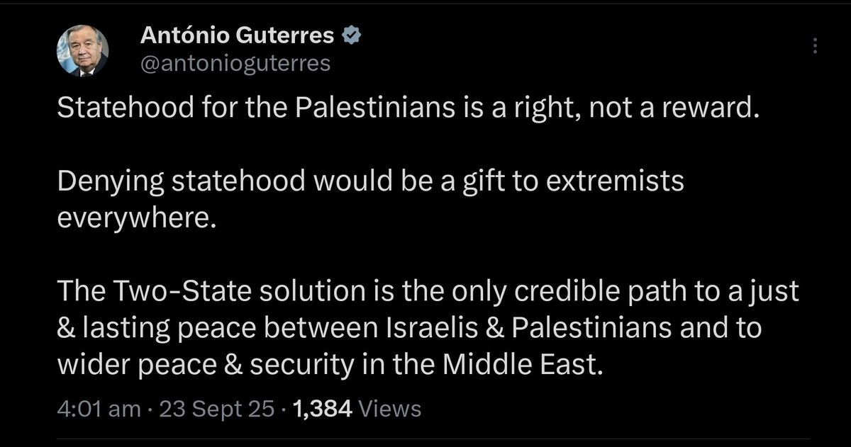 Absolutely spot on!

<a href="/UN/">United Nations</a> <a href="/antonioguterres/">António Guterres</a>