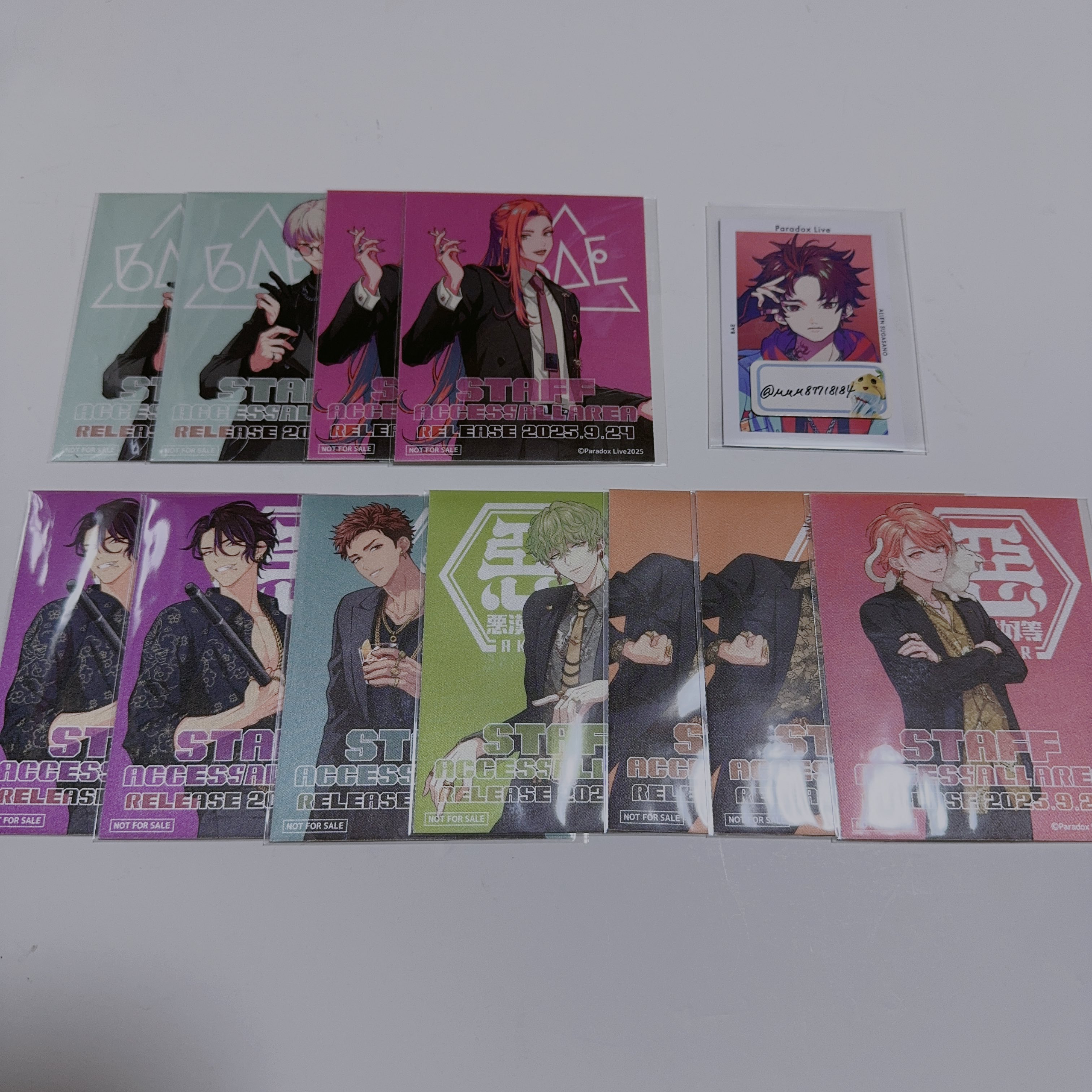 パラライ　バラ売り 1点300円　3点以上　紗月　玲央　依織　北斎　ブロマイド パラライ バラ売り 1点300円 3点以上 紗月 玲央 依織 北斎
