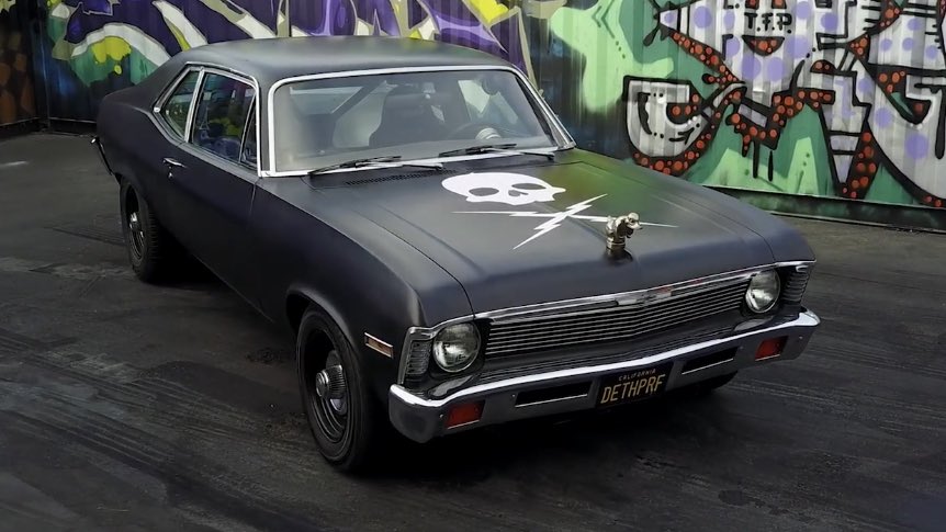 Does anyone have a 1 tone worn pure black car on pounders plates that i could get I wanna recreate the death proof nova