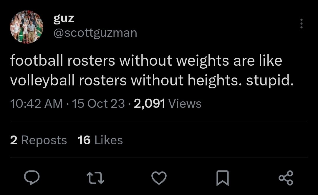 KrivsDaddy's tweet photo. @scottguzman 

How's the football roster stacking up this year? https://t.co/248qbOYCGG