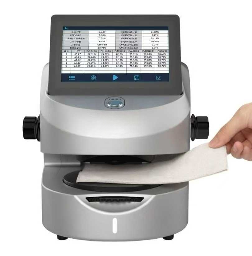 Crystal_Labone's tweet image. UPF-660 Analyzer: The benchmark for functional fabric standards.
✅ Quantifies UV protection (UVA/UVB) with precision.
✅ Complies with AATCC 183 AS/NZS 4399.
Ensure your textiles meet global requirements with trusted results.
#UPF #UVProtection #TextileTesting #FunctionalFabrics