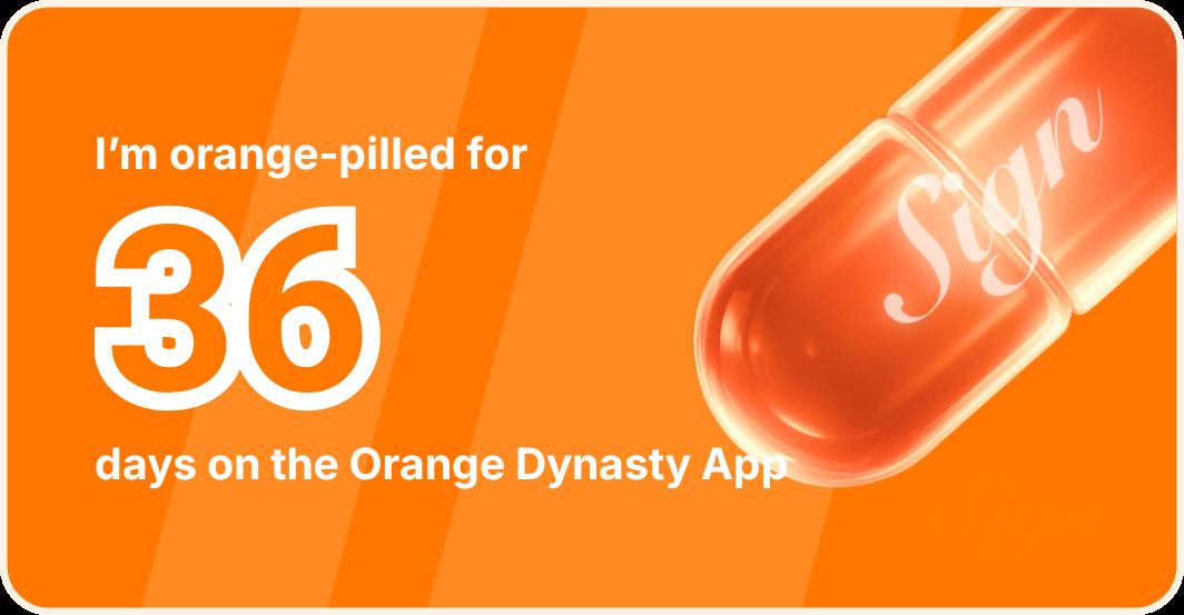 I've been Orange-Pilled and Seeing Signs for 36 days 👀🧡🐉.Join the app and be a better version of yourself!
orange.sign.global/app?user=GDWN1…