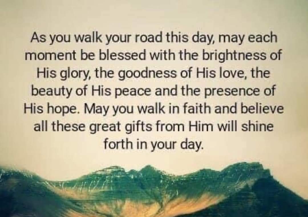 Jehovah, I'm grateful for the gift of life, strength, and hope. Guide my decisions with wisdom and accompany me with patience through life's uncertainties. May my words uplift others and my choices honor You.  
In Jesus' name, Amen!🙏🏼

Good morning☕️💚