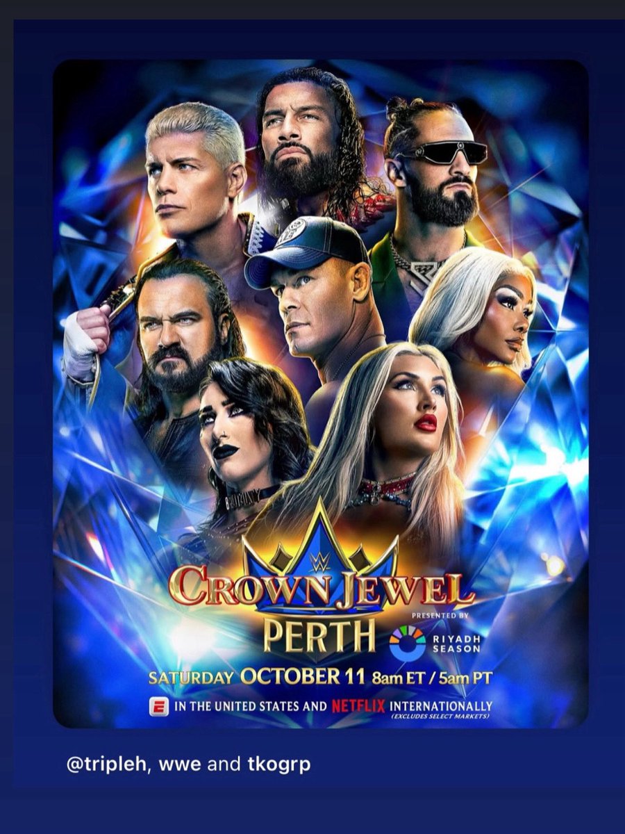 Crown Jewel 💎 
Coming To Perth Australia 
Don’t miss it 🇦🇺❤️
