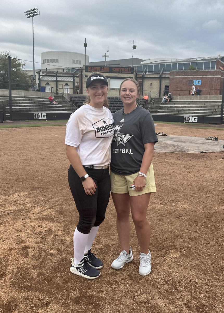 Thank you <a href="/TerpsSoftball/">Maryland Softball</a>, <a href="/CoachANicholson/">Coach Nicholson</a>, &amp; <a href="/sam_bean24/">Sam Bean</a> for a wonderful camp yesterday! Loved the chance to grow my game and learn more about Maryland. Even got to play some lefty shortstop! Can’t wait to return to College Park!! <a href="/CoachLaurenKarn/">Lauren Karn</a> <a href="/JenLapicki/">Jen Lapicki</a> <a href="/Katey_hendi/">Katey Hendershott</a>
