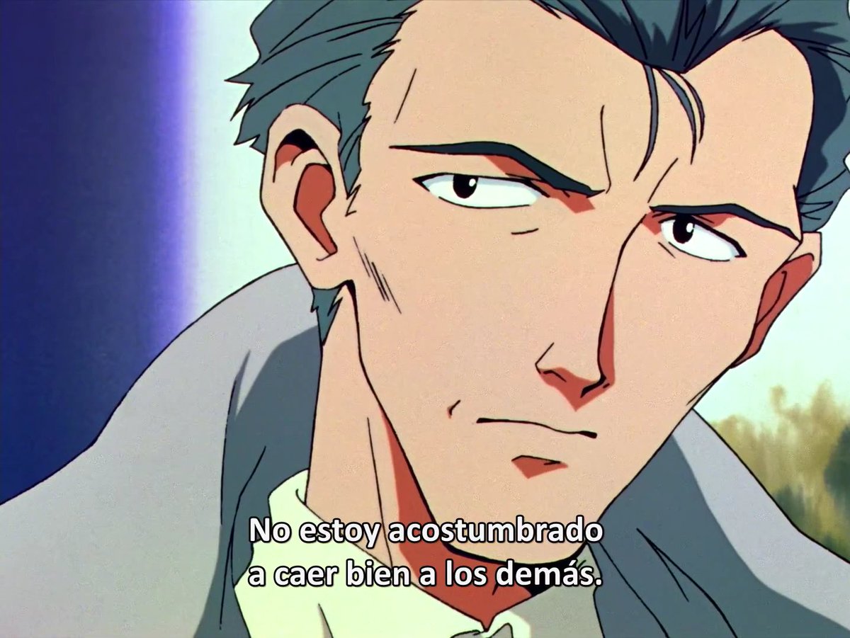 El episodio 21 es de los mejores para entender el personaje de Gendo, un tipo que nunca se ha llevado bien con la gente, entrando constantemente en peleas con otros, ya pasó por la etapa que vimos a Shinji en el episodio pasado donde solo saber hacer enemigos.