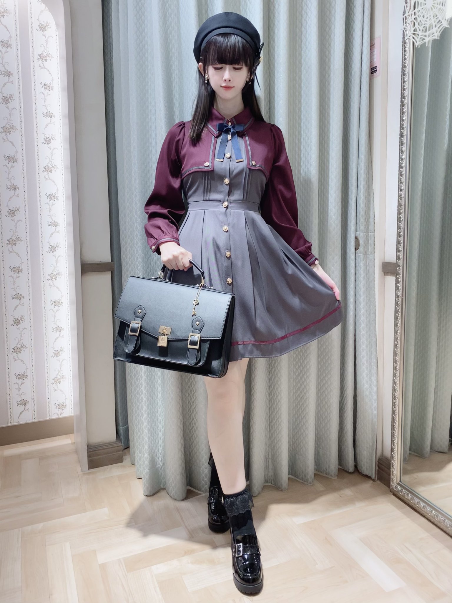 Brave Heart レイヤードワンピース ネイビー Amavel新宿店 on X: 
