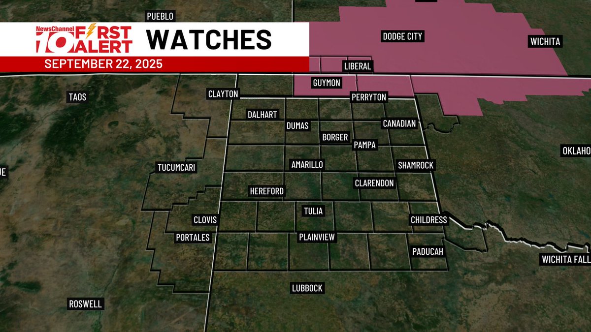 FIRST ALERT: A Severe Thunderstorm Watch has been issued until 9/23 3:00AM CDT
Stay tuned for updates from the First Alert Weather Team!