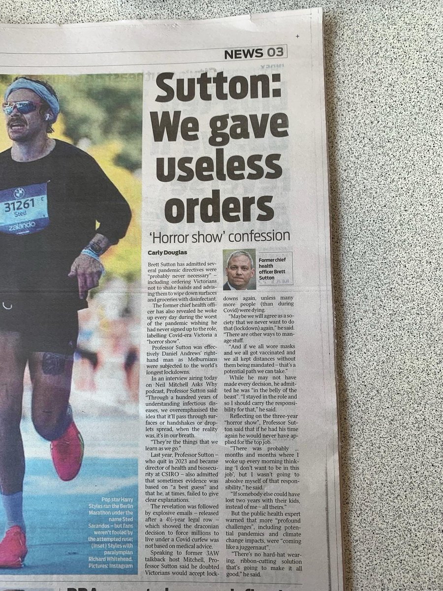 realMarkHobart's tweet image. He states there never was medical evidence for the lockdowns and wished he had never signed up for the job