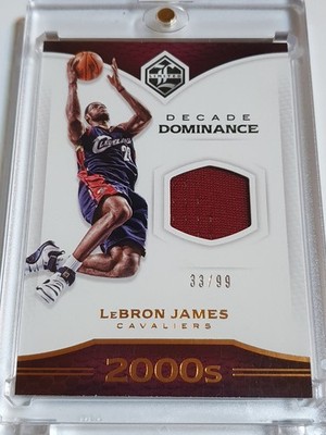 Lebron James 実使用ジャージカード 高級 99枚限定 2018 Panini National Treasures LeBron James #PATCH /99 Game