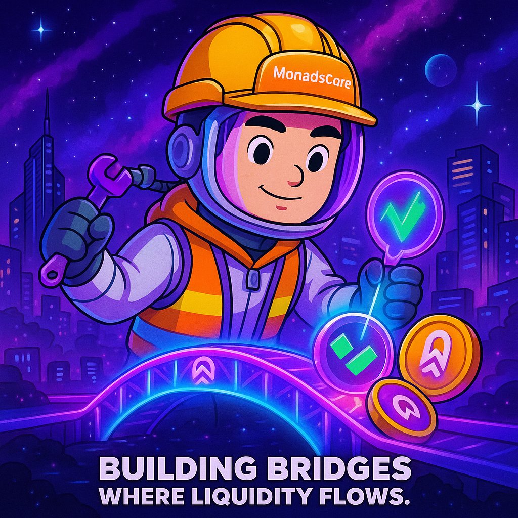 ged_ld's tweet photo. 🌉 Building bridges where liquidity flows.
⚡ Connecting chains, unlocking trust.
Powered by #MonadsCore on Monad.
#DeFi #Monad #Liquidity 
@monadscores_xyz @molundra https://t.co/TWbzhGtyrz