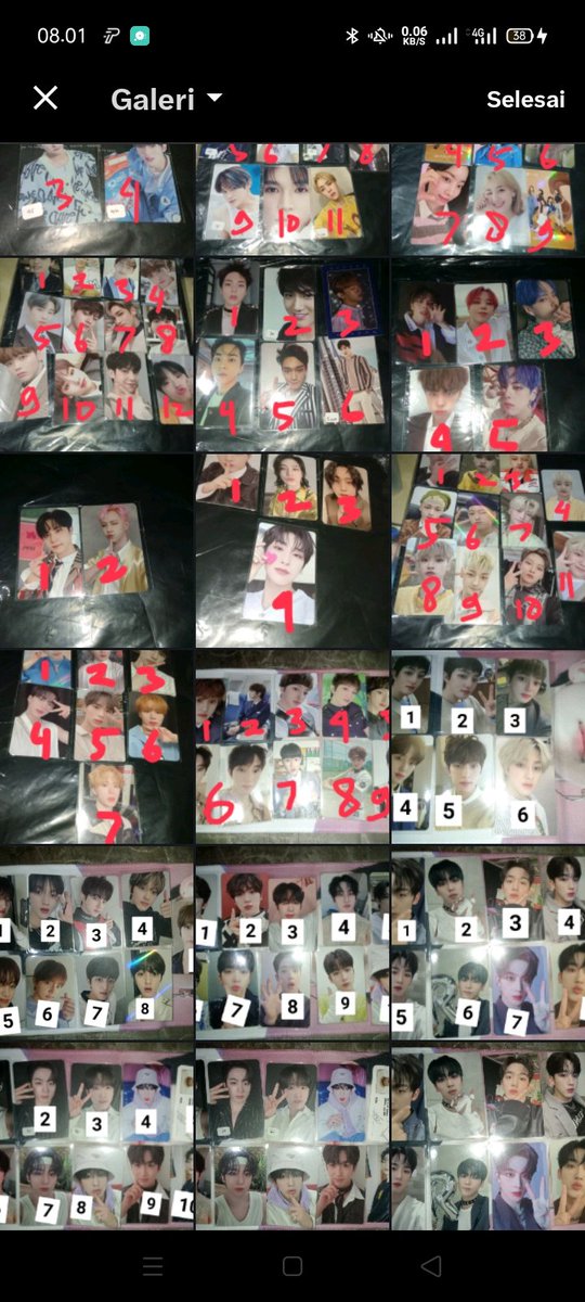 [HELP RT] Clearence sale

WANT TO SALE WTS PHOTOCARD 

❌ Packing + adm 11.5%
❌ Not for sensitive buyer
✅ Mostly good condition
✅ Minbel 50k

t. EXO WEi Golden Child Onepact Zerobaseone Drippin Cravity X1 Verivery NCT The Boyz Aespa Twice Lisa   Zihao Hiroto Kamden Wonwoo