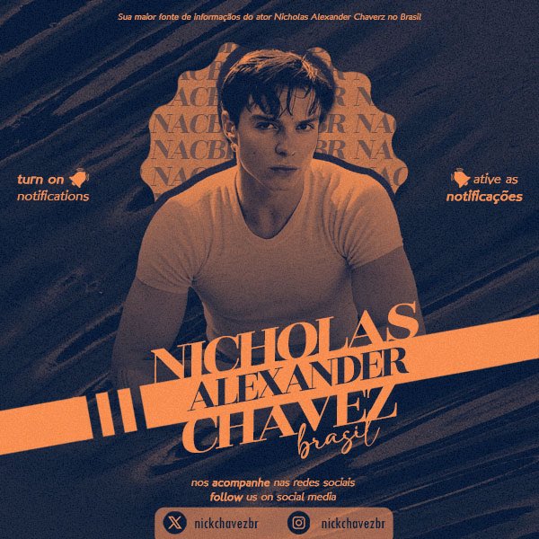 NickChavezBR's tweet image. 💙 Seja bem-vindo à sua primeira e maior fonte de atualizações sobre o ator Nicholas Alexander Chavez, no Brasil e LatAm. 

— Siga o NACBR em todas as redes sociais e tenha acesso a todas as notícias em tempo real sobre o ator.

🔗: linktr.ee/NickChavezBR