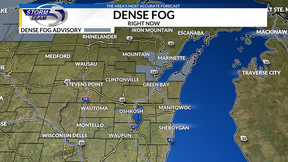 A Dense Fog Advisory has been issued until Sep 23 7:00AM. Go to the Storm Team 5 Weather App for more info.