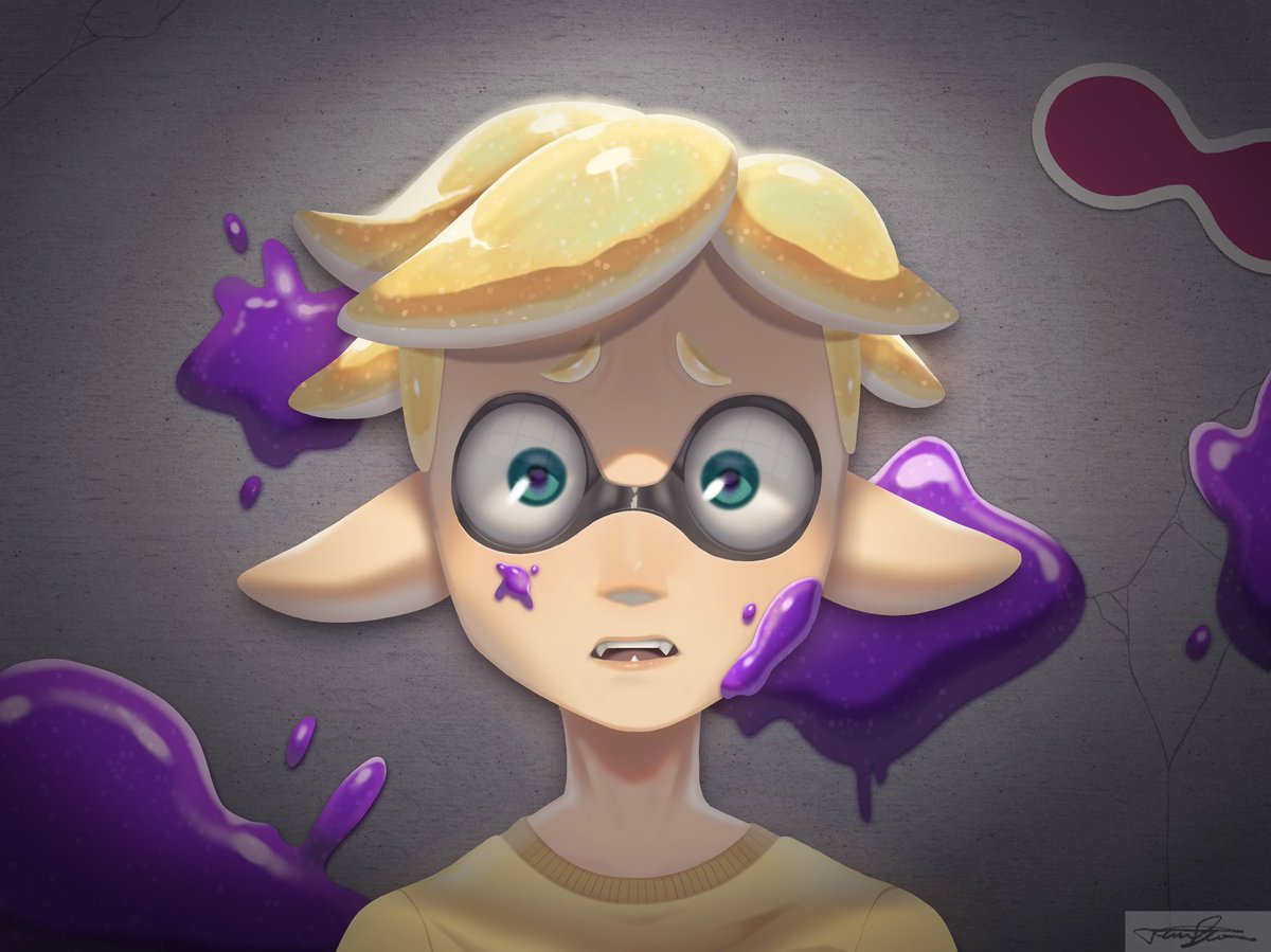 KyzerSoken's tweet photo. Remade one of my oldest drawings, was a fun experience, will probably try this with other old pieces of mine.

#Splatoon https://t.co/CnhmljQsgl