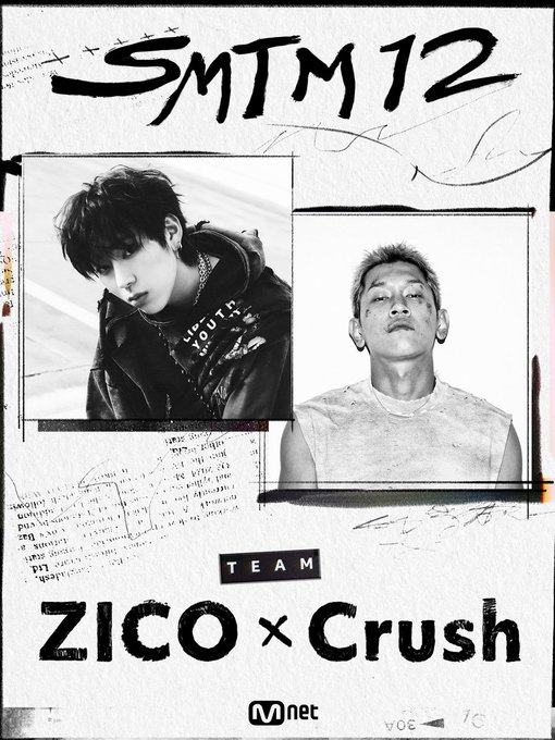 BlockB_united's tweet image. Zico and Crush confirm as Producer for Show Me The Money 12.

#ZICO X #Crush #SMTM12