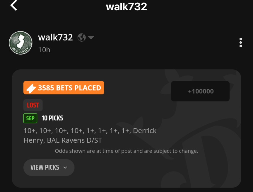 Maybe Vegas made the call 😂 
+100000