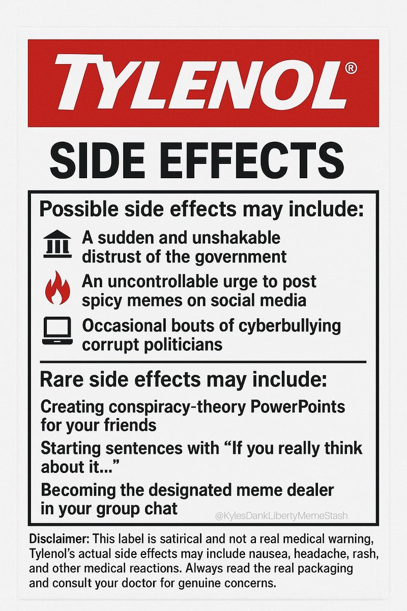 Mom should have read the side effects label.