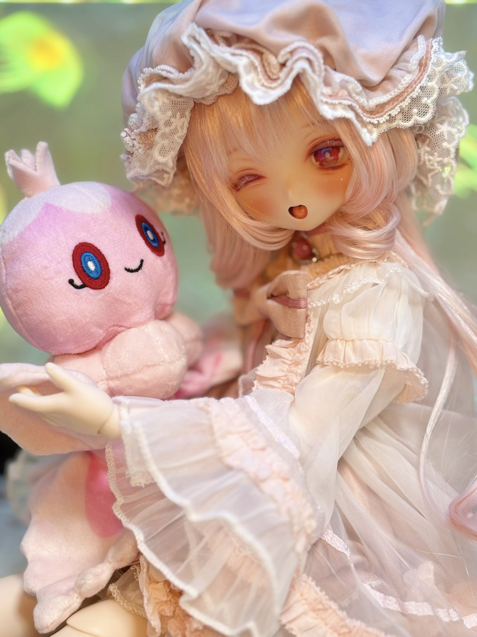 hug様❤オーダー❤お腹ぽっこり♡子猫ちゃん♡アートドール♡ぬいぐるみ♡ お腹ぽっこり♡真っ白子猫ちゃん♡ベビー♡アートドール