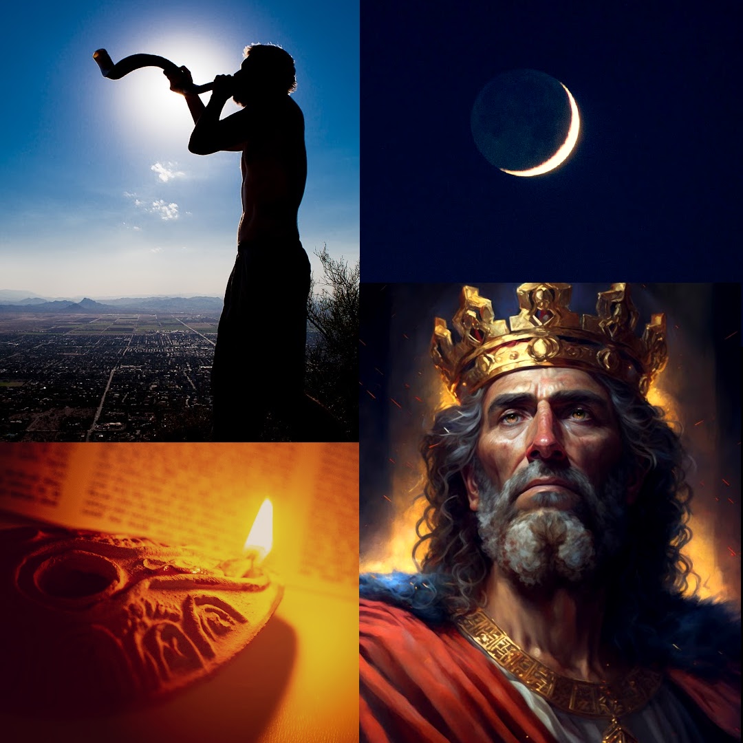 Happy Feast of Trumpets. 

Today we celebrate and look forward to the coronation of King Messiah on Mount Zion, which will be heralded with many trumpet blasts. 

May you live to see the days of the King. 
👑👑👑